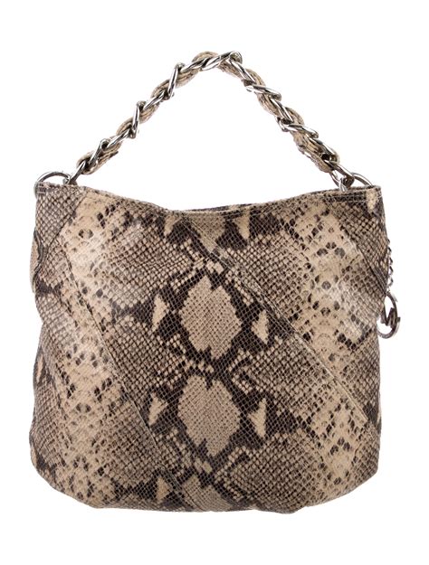 michael kors snakeskin hobo bag|michael kors snake skin bag.